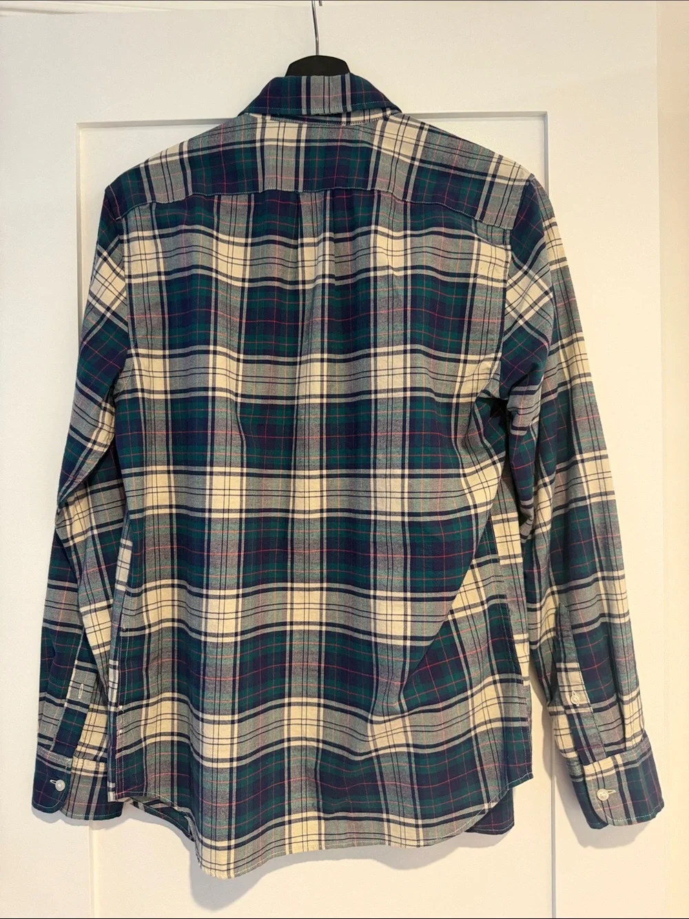 J Crew Classic Plaid Button-Down Shirt - Blue/Green/White